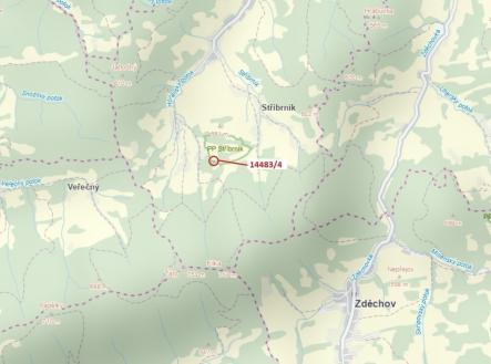 Prodej - pozemek, les, 173 m²