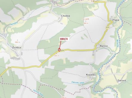 Prodej - pozemek, les, 130 m²