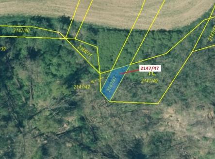 Prodej - pozemek, les, 72 m²