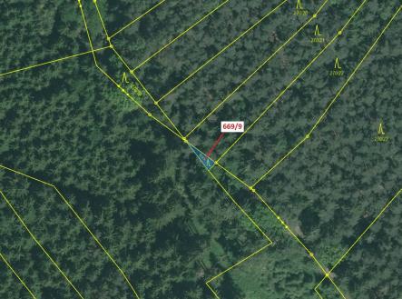 Prodej - pozemek, les, 32 m²