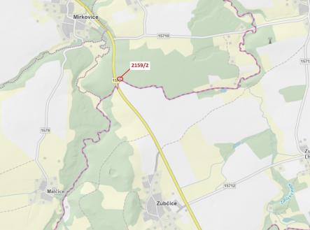 Prodej - pozemek, les, 90 m²