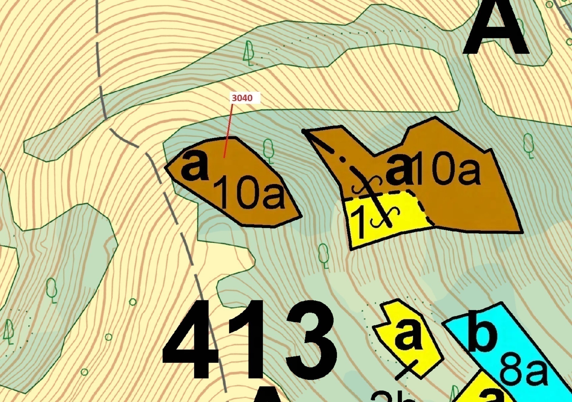 Lesní pozemek o výměře 2428 m2, podíl 1/1, katastrální území Zděchov, obec Zděchov, obec s rozšířeno