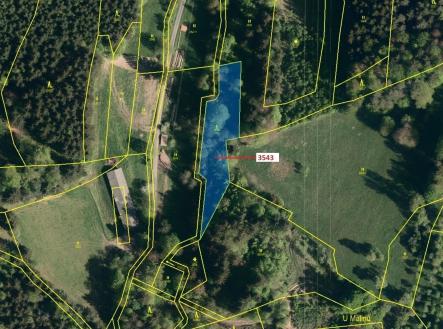 Prodej - pozemek, les, 1 866 m²