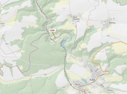 Prodej - pozemek, les, 1 489 m²
