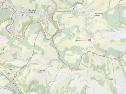 Prodej - pozemek, les, 2 802 m²