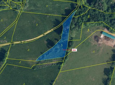 Prodej - pozemek, les, 2 802 m²