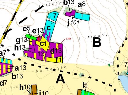 Prodej - pozemek, les, 3 718 m²