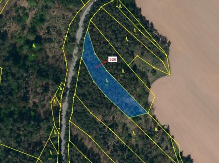 Prodej - pozemek, les, 1 796 m²