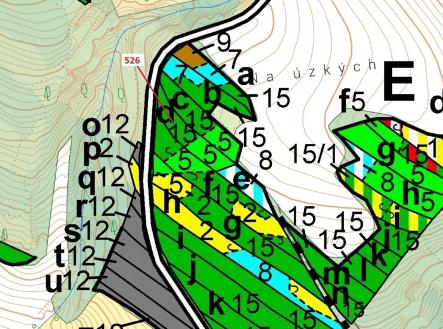 Prodej - pozemek, les, 1 796 m²