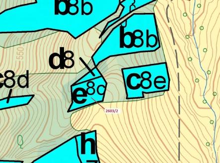 Prodej - pozemek, les, 1 036 m²
