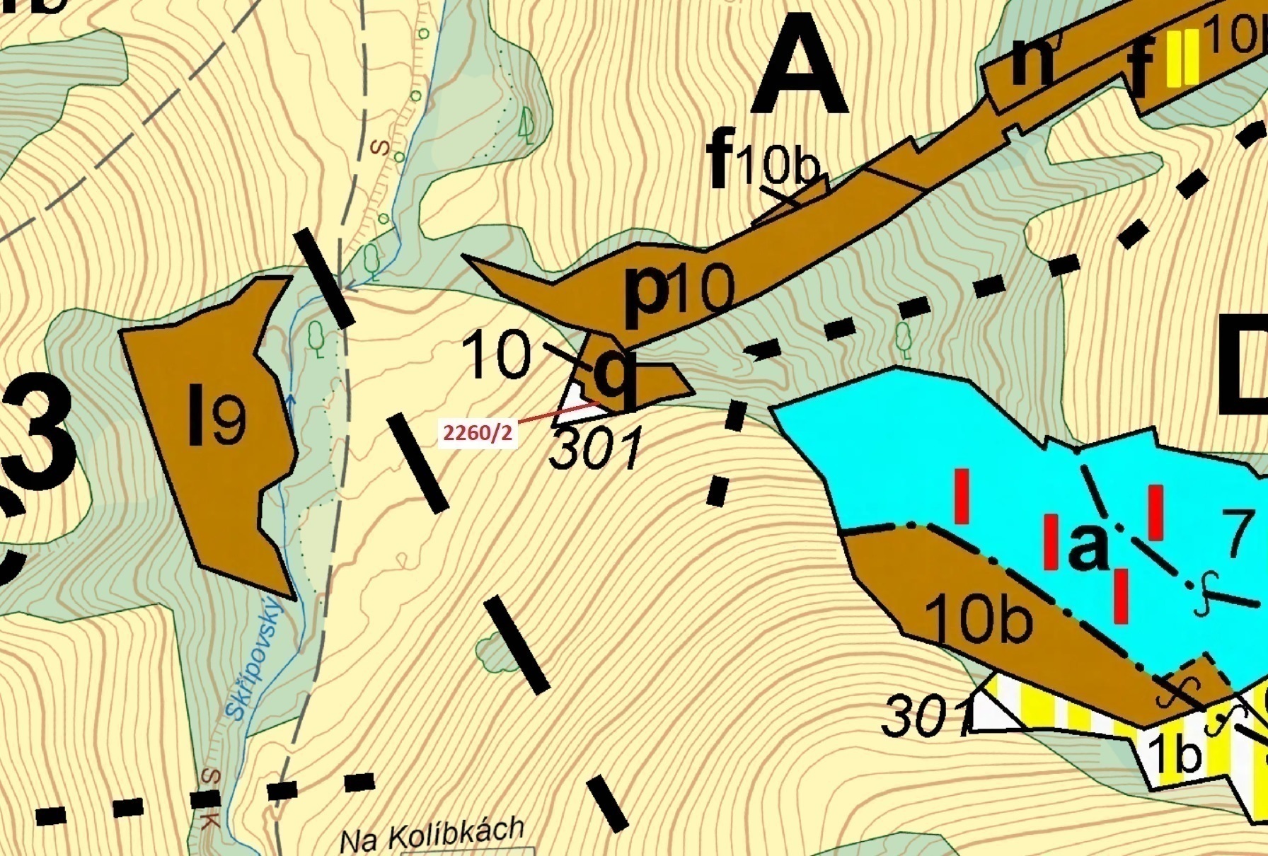 Lesní pozemek o výměře 1022 m2, podíl 1/1, katastrální území Zděchov, obec Zděchov, obec s rozšířeno