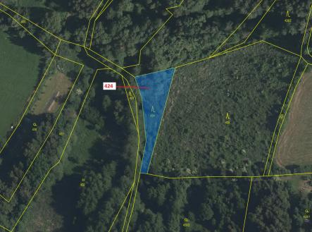 Prodej - pozemek, les, 967 m²