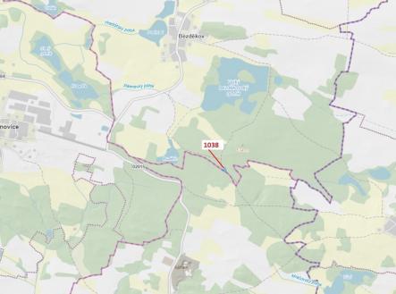 Prodej - pozemek, les, 1 028 m²