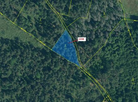 Prodej - pozemek, les, 1 028 m²