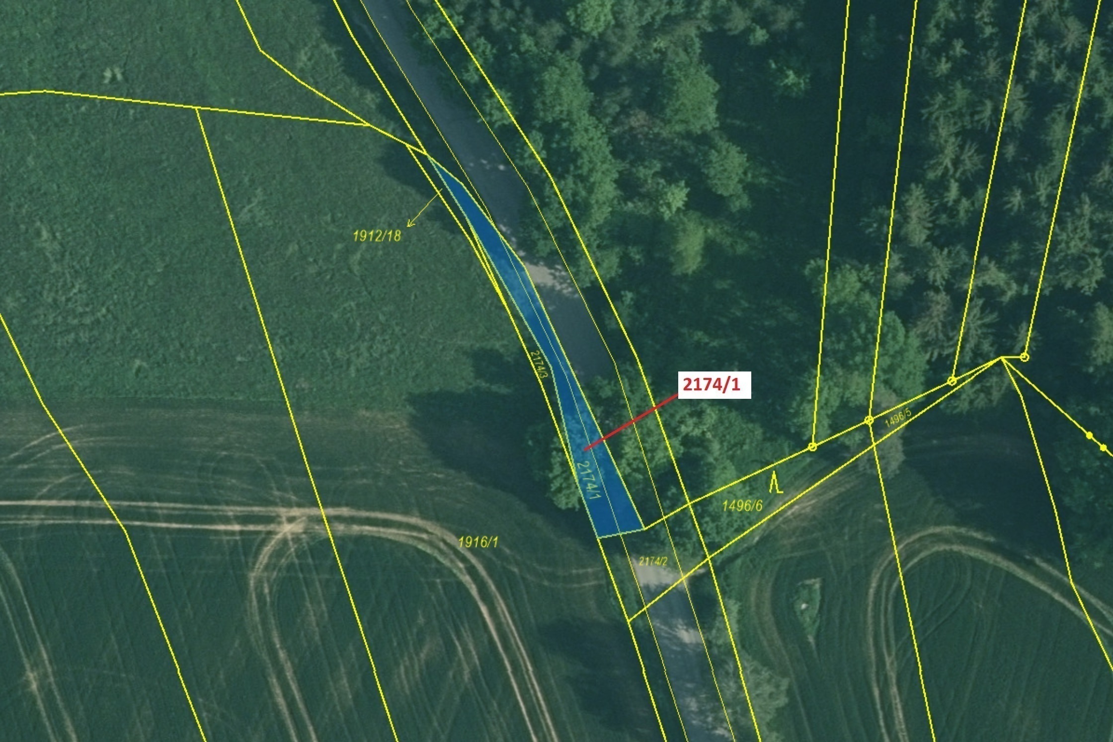 Ostatní plocha o výměře 194 m2, podíl 1/1, katastrální území Dolní Stropnice, obec Římov, obec s roz