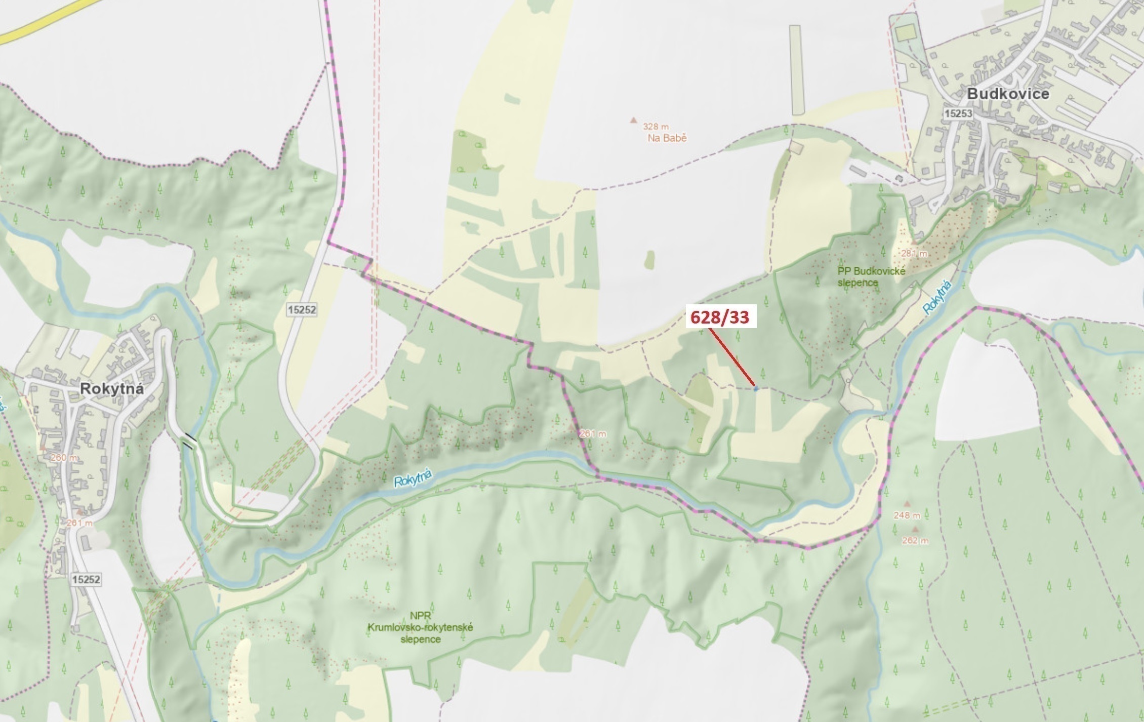 Trvalý travní porost o výměře 41 m2, podíl 1/1, katastrální území Budkovice, obec Ivančice, obec s r