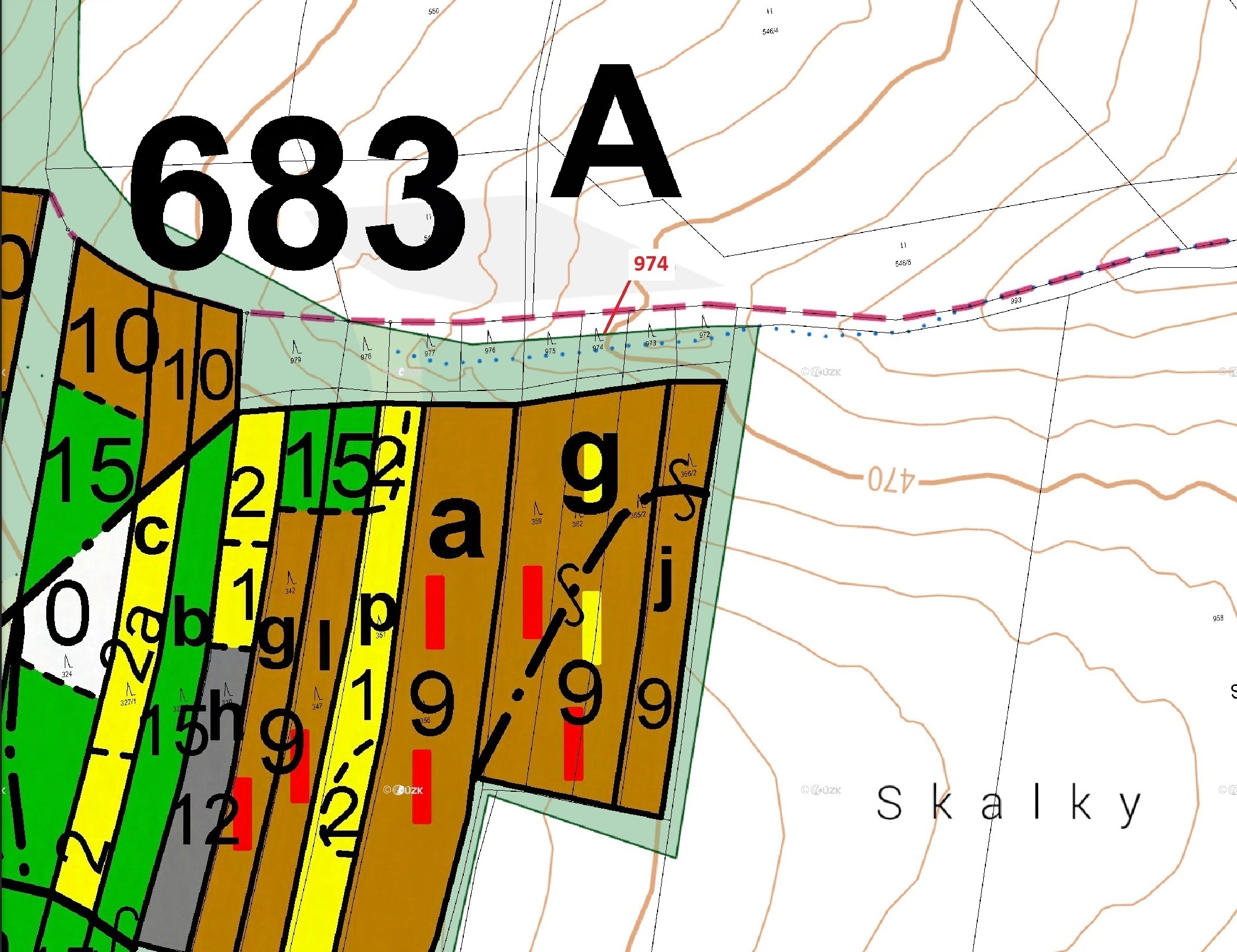 Lesní pozemek o výměře 260 m2, podíl 1/1, katastrální území Mokrá u Soběslavi, obec Vesce, obec s ro