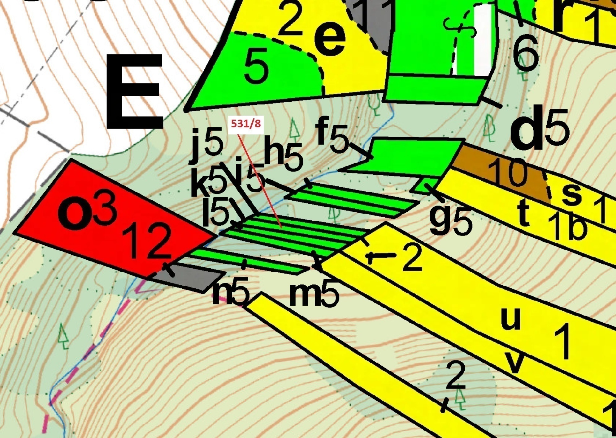 Lesní pozemek o výměře 212 m2, podíl 1/1, katastrální území Mírovka, obec Havlíčkův Brod, obec s roz