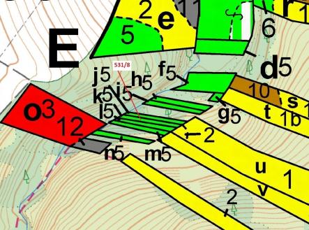 Prodej - pozemek, les, 212 m²