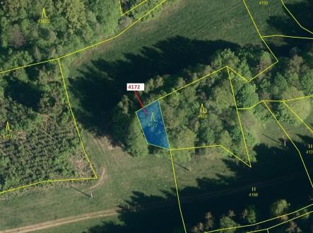 Prodej - pozemek, les, 216 m²