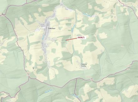 Prodej - pozemek, les, 481 m²