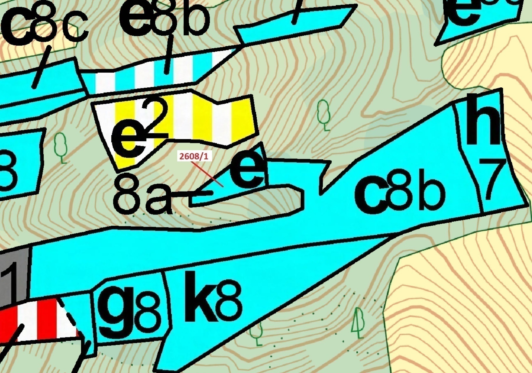 Lesní pozemek o výměře 481 m2, podíl 1/1, katastrální území Zděchov, obec Zděchov, obec s rozšířenou