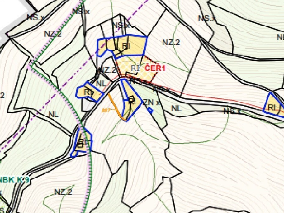 Pozemek o velikosti 48m2, Čeřeniště