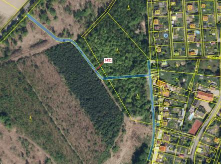 Prodej - pozemek, les, 1 417 m²