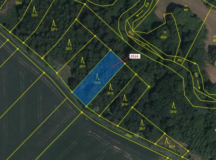 Prodej - pozemek, les, 532 m²