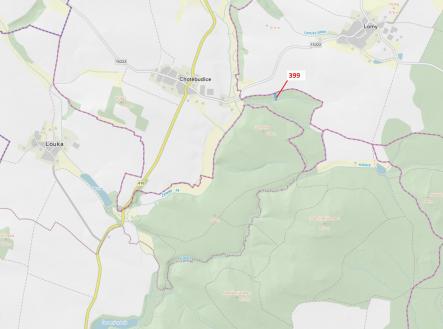 Prodej - pozemek, les, 2 054 m²