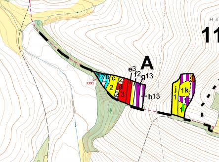 Prodej - pozemek, les, 529 m²