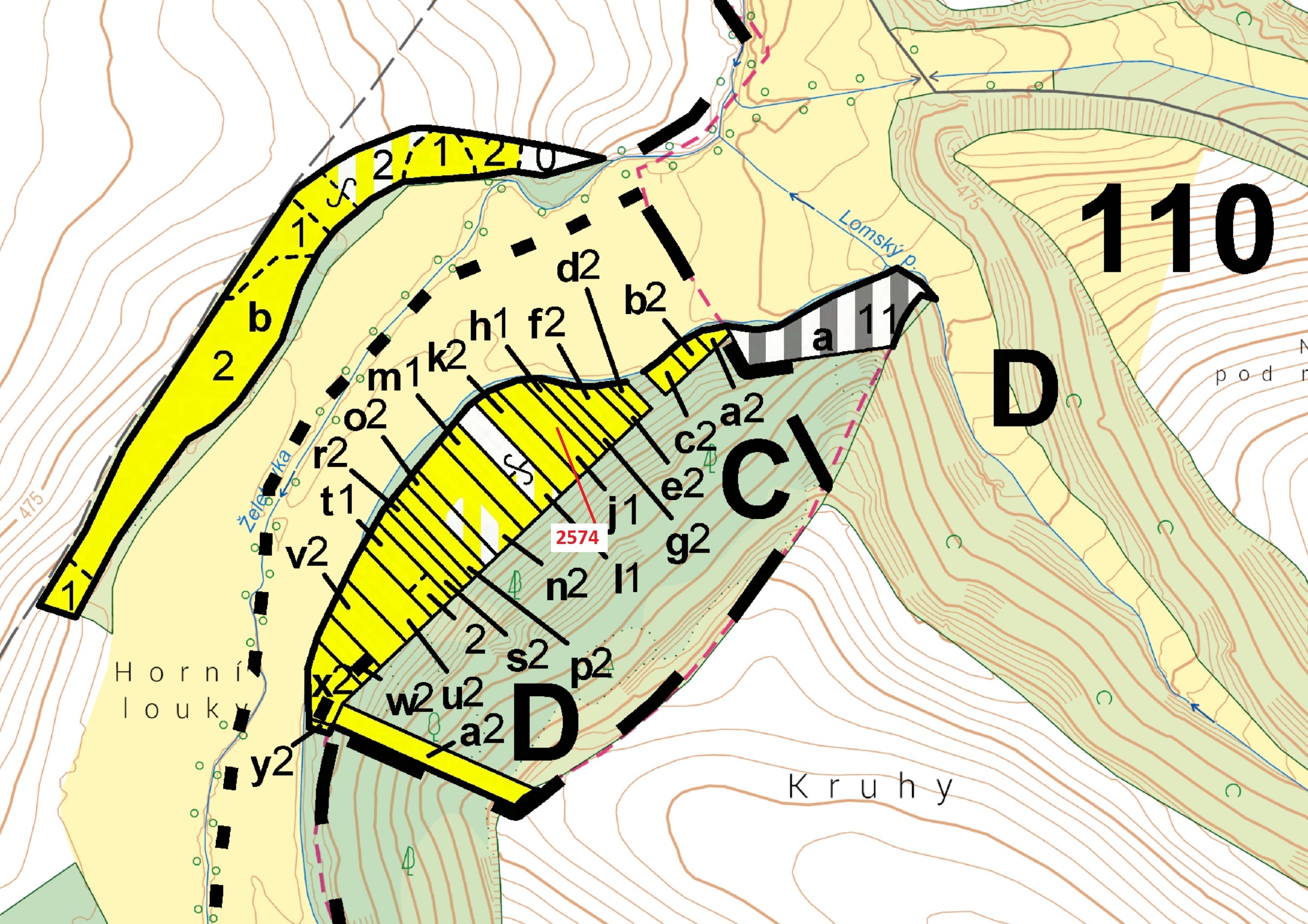 Lesní pozemek o výměře 782 m2, podíl 1/1, katastrální území Chotěbudice, obec Chotěbudice, obec s ro