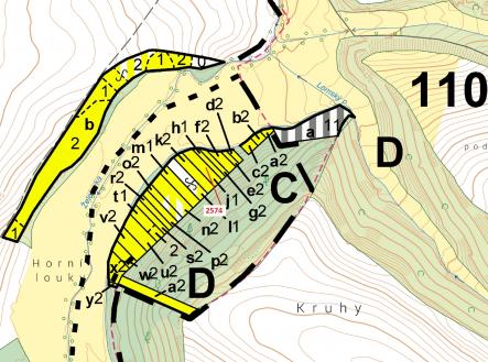 Prodej - pozemek, les, 782 m²