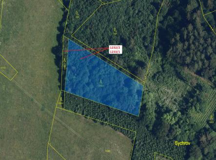 Prodej - pozemek, les, 4 514 m²