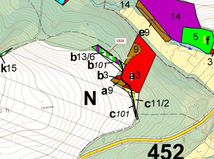 Prodej - pozemek, les, 1 841 m²