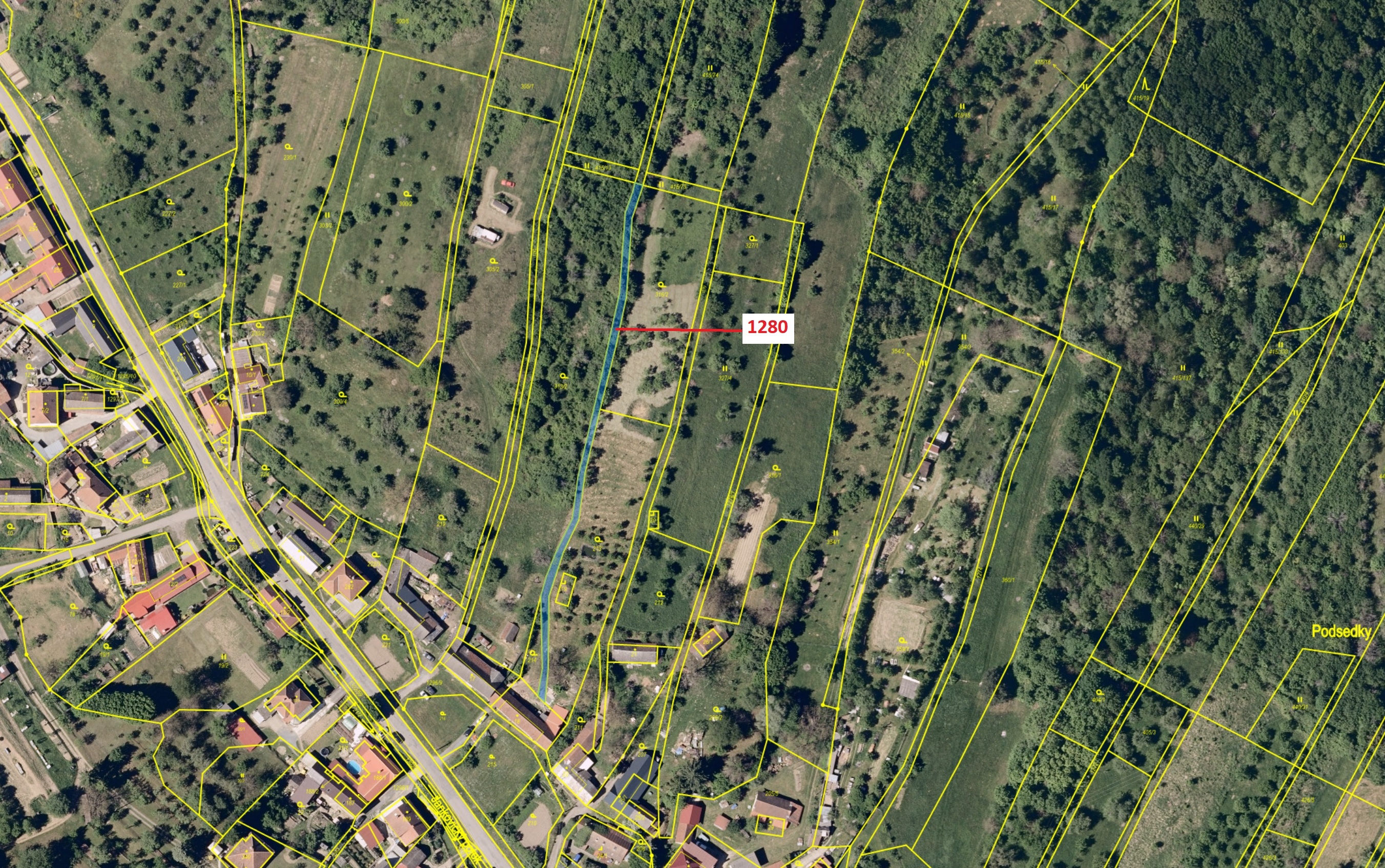 Ostatní plocha o výměře 461 m2, podíl 1/1, katastrální území Jankovice u Uherského Hradiště, obec Ja