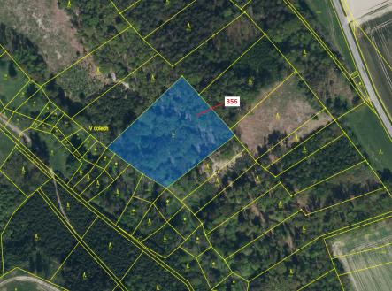 Prodej - pozemek, les, 6 762 m²