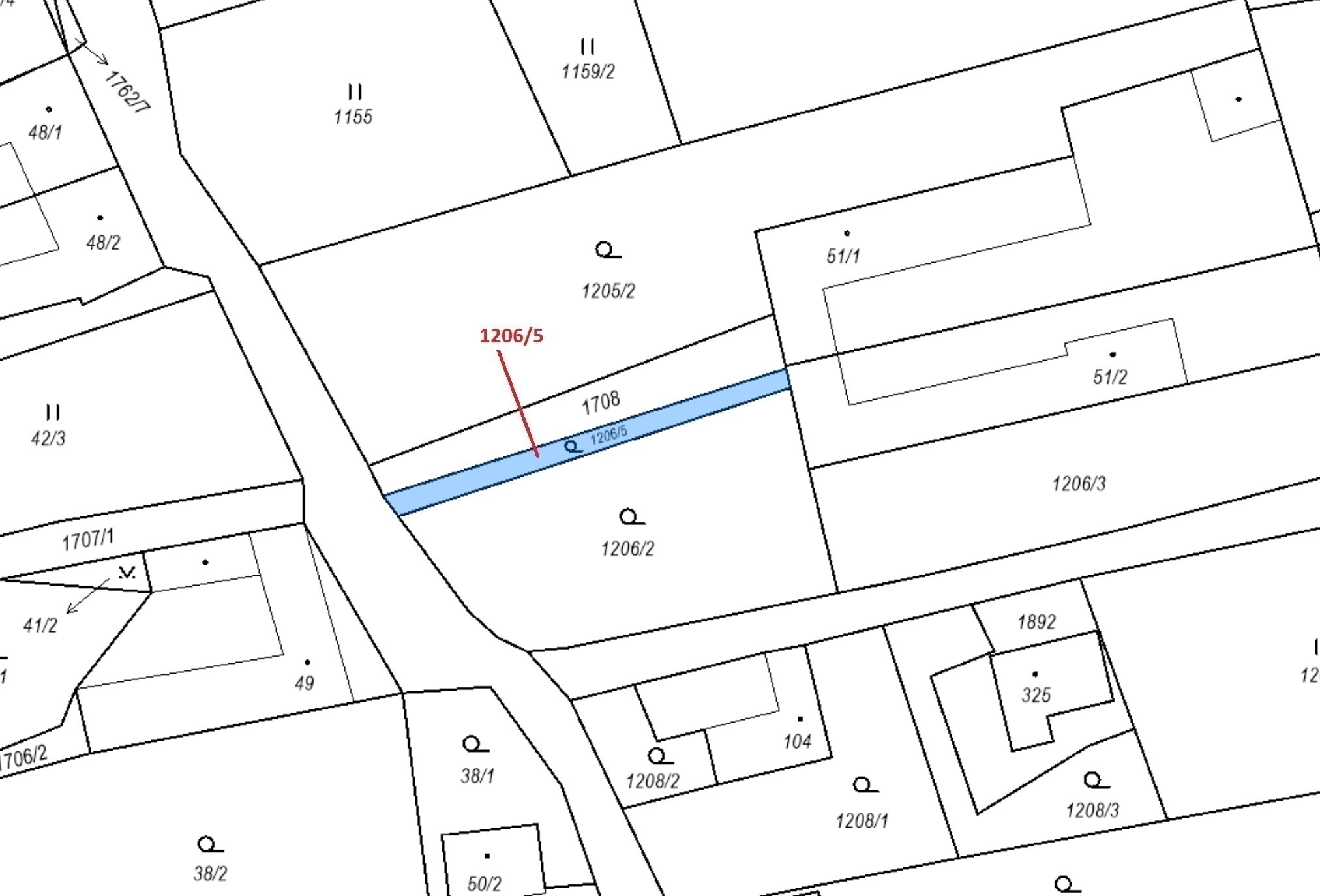 Zahrada o výměře 95 m2, podíl 1/1, katastrální území Jílovice u Trhových Svinů, obec Jílovice, obec 
