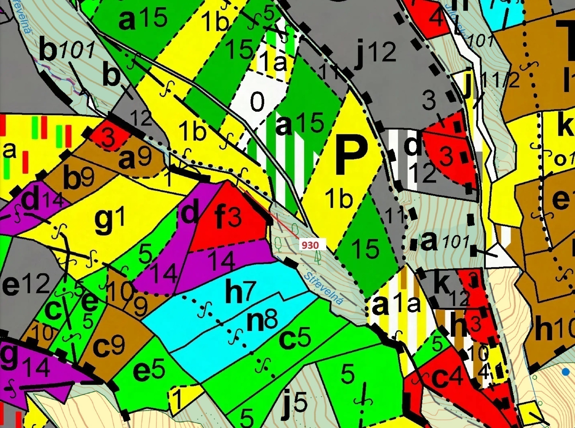 Lesní pozemek o výměře 967 m2, podíl 1/1, katastrální území Jílové u Držkova, obec Jílové u Držkova,