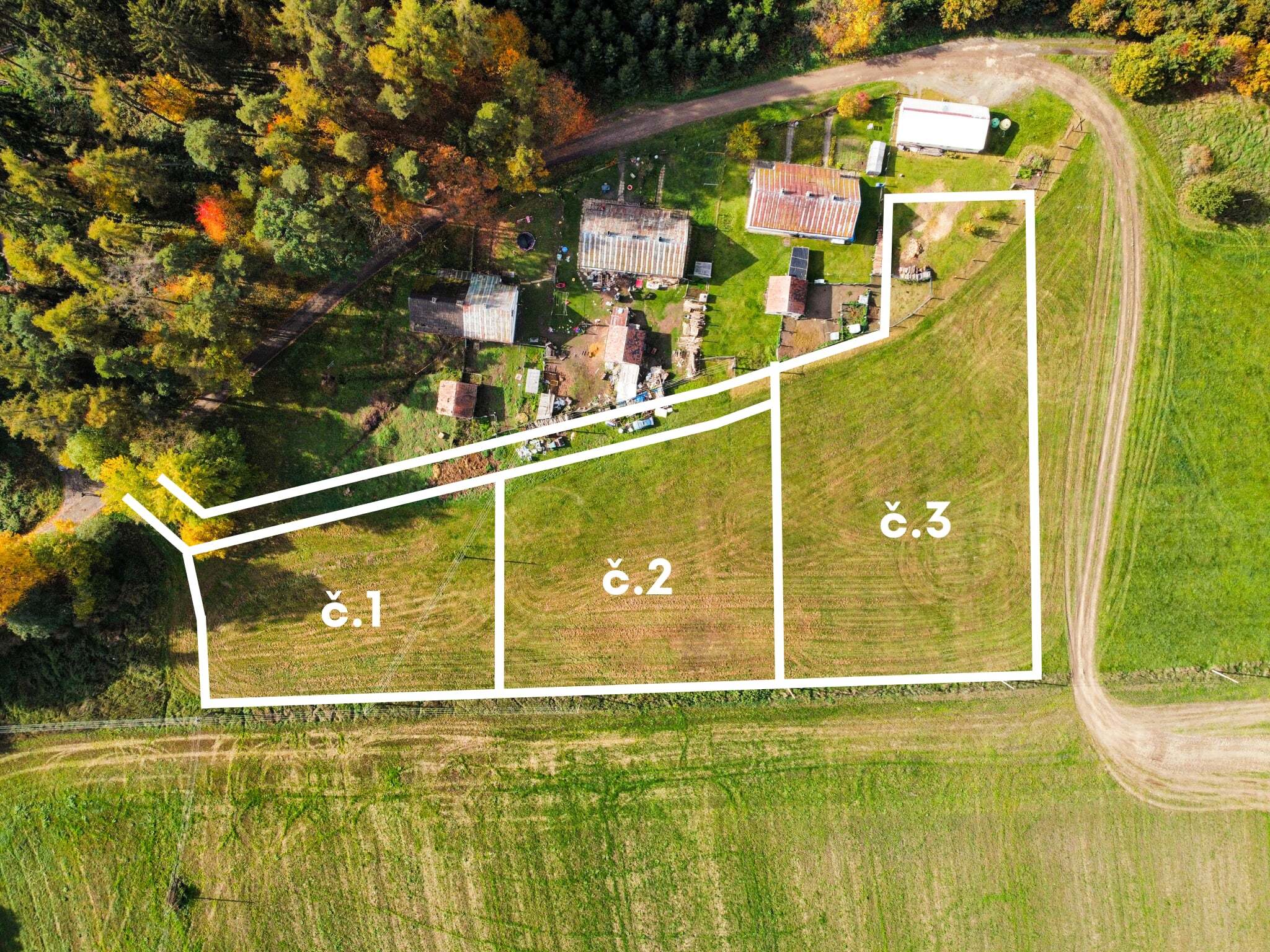 Pozemky o výměře 6984 m2, kat. území Drahotín, opakovaná dražba