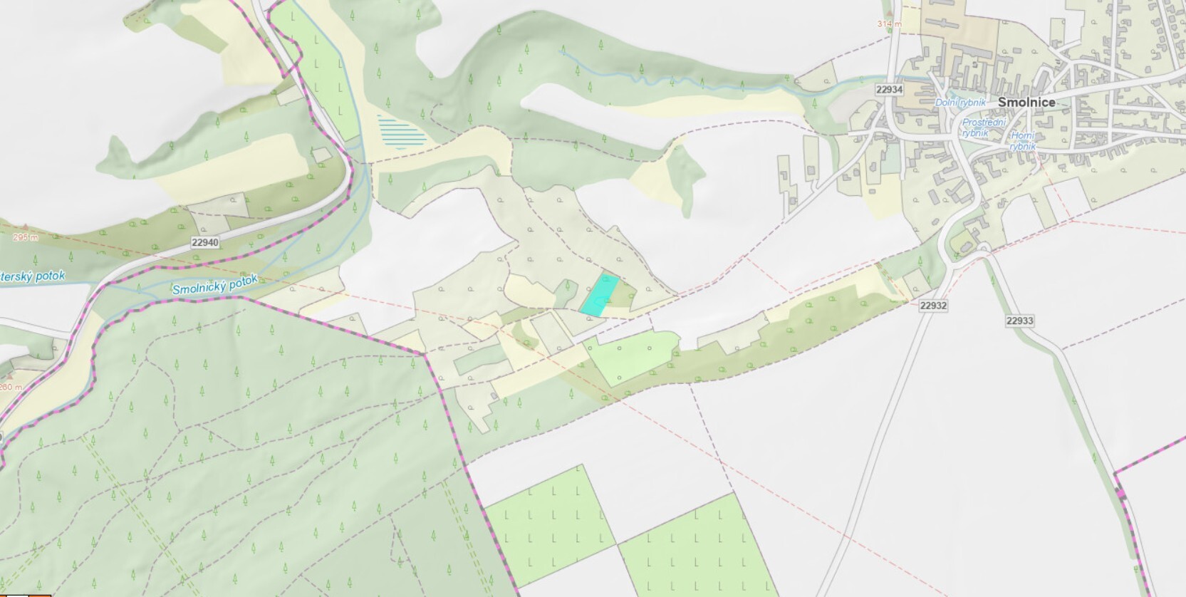 id. podíl 3/4 pozemků v k.ú. Smolnice u Loun, okres Louny, opakovaná dražba