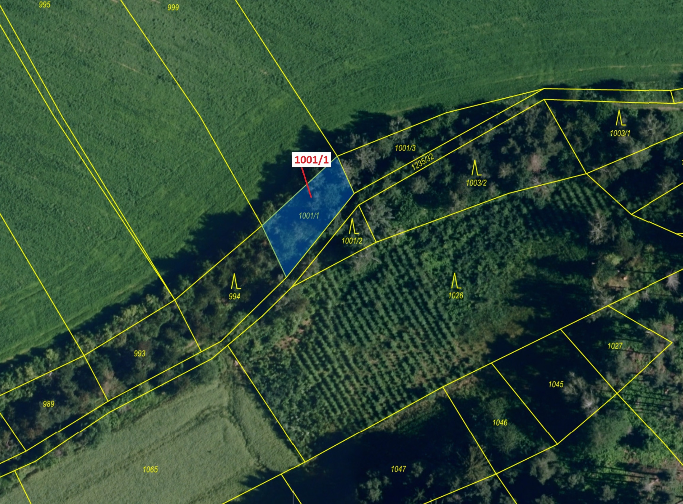 Ostatní plocha o výměře 346 m2, podíl 1/1, katastrální území Březí u Osové Bítýšky, obec Březí, obec