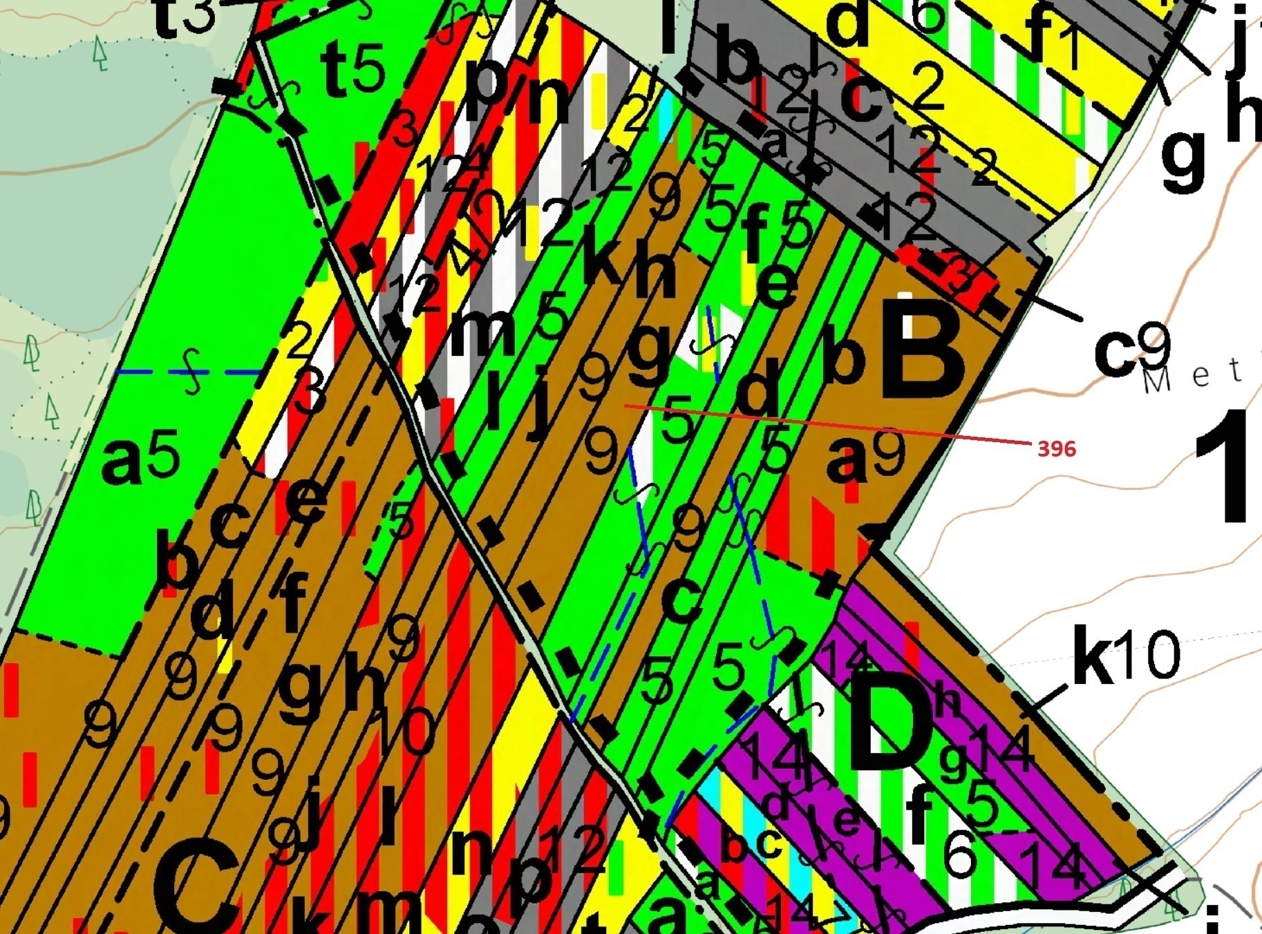 Lesní pozemek o výměře 3832 m2, podíl 1/1, katastrální území Komárov u Soběslavi, obec Komárov, obec