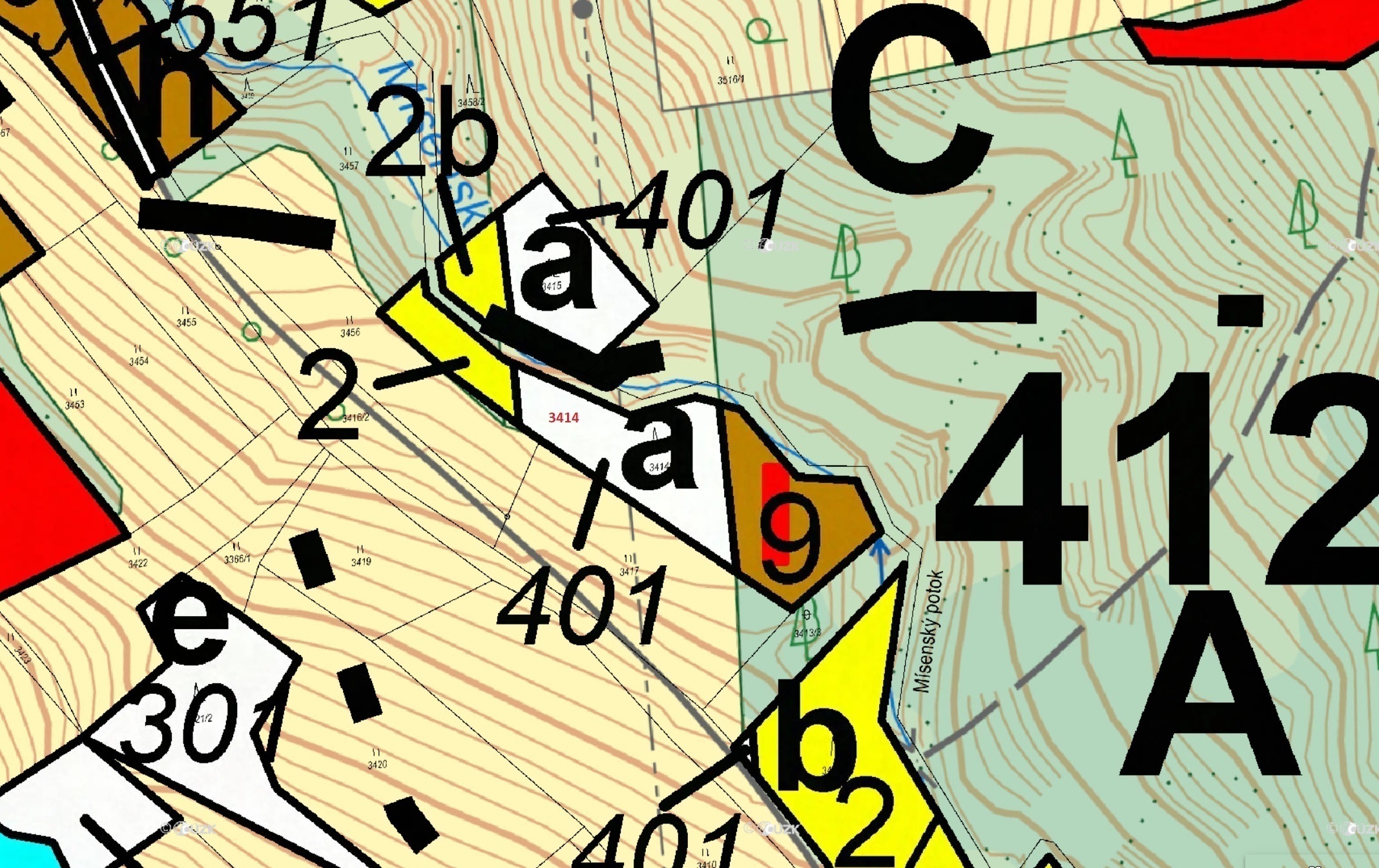 Lesní pozemek o výměře 2122 m2, podíl 1/1, katastrální území Zděchov, obec Zděchov, obec s rozšířeno