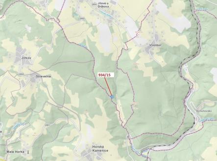 Prodej - pozemek, les, 3 821 m²