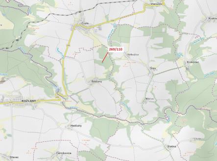 Prodej - pozemek, les, 1 701 m²