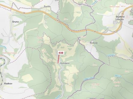 Prodej - pozemek, les, 836 m²