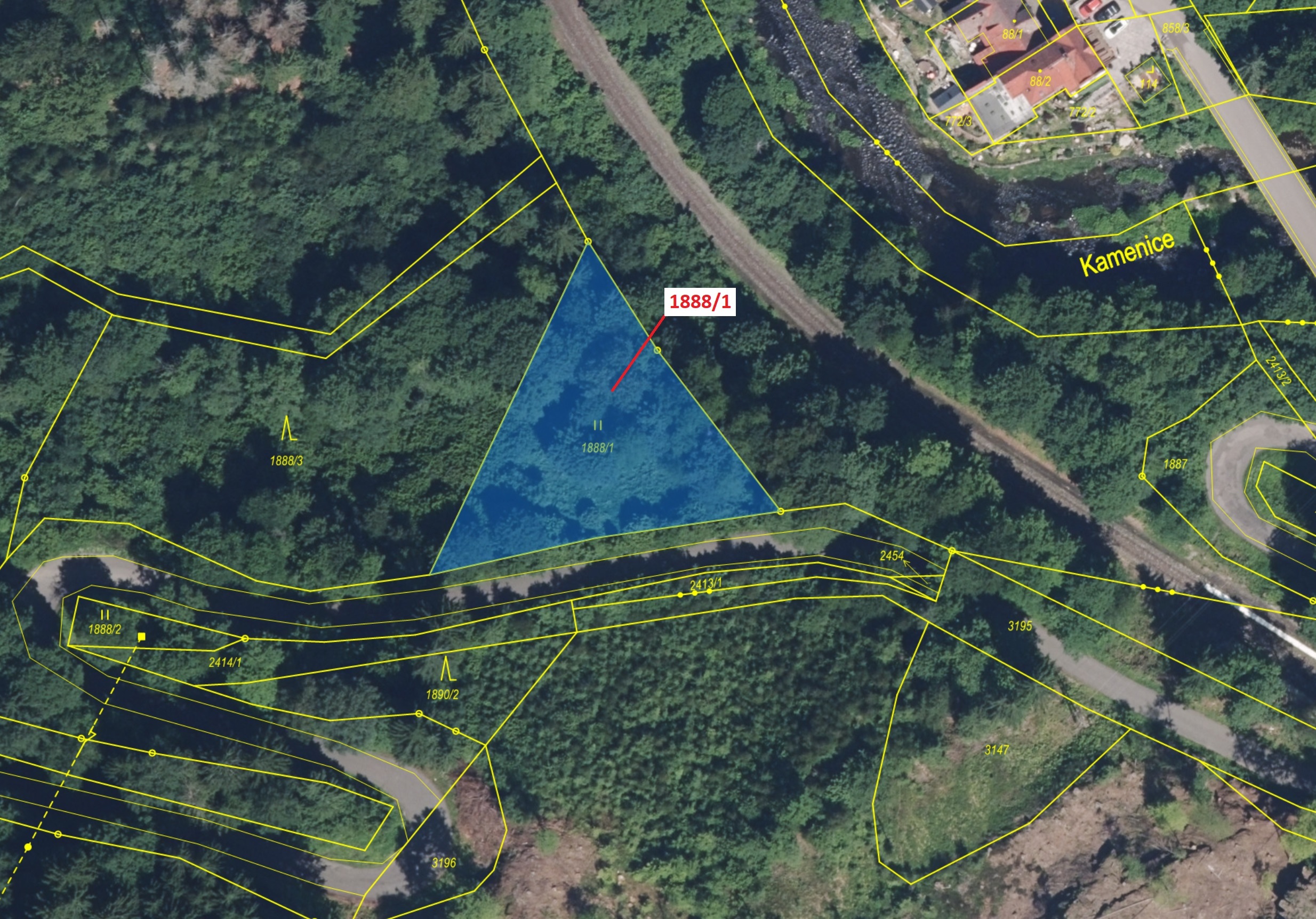 Trvalý travní porost o výměře 1487 m2, podíl 1/1, katastrální území Držkov, obec Držkov, obec s rozš