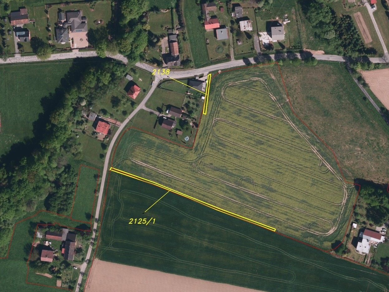 Pozemek o velikosti 499m2, Dolní Domaslavice