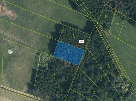 Prodej - pozemek, les, 1 092 m²